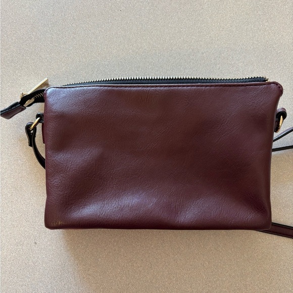 Joanel The Brand Black Red And Burgundy Multi Pouch Crossbody - Picture 7 of 9